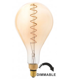 Bombilla LED con filamento A160 ámbar 5W regulable de Faro Barcelona