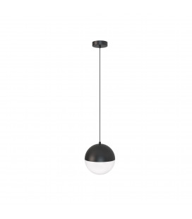 Lámpara de techo de yeso negro y vidrio - ECLIPSE