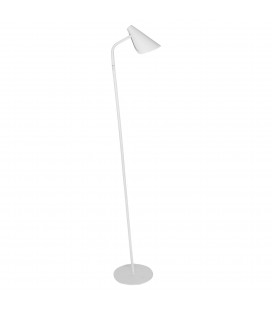 Lámpara de pie de metal en acabado blanco arenado - LISBOA