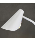 Lámpara de pie de metal en acabado blanco arenado - LISBOA