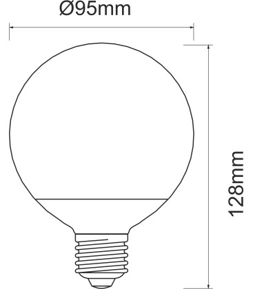 GLOBO 10W E27 220V 360º DIMMABLE LED de Beneito Faure