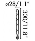 Bombilla LED con filamento T30 6W conexión E27 de Faro