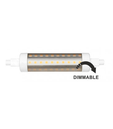 9W tubulaire linéaires R7S 118MM 220V 360º LED DIMMABLE Beneito Faure