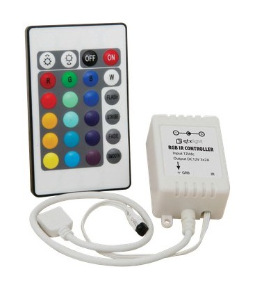 Controlador de 24 funciones para tira flexible de LED de Roblan