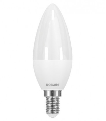 Bougie lampe LED C30 6W E14 connexion Roblan