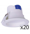 Pack 20 downlight LED ALL IN 7-25 W by Roblan