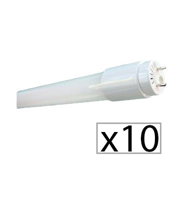 Pack de 10 tubo LED CRISTAL 60cm 9W de Roblan