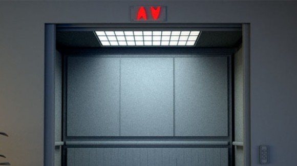 Consumo de energía eléctrica en ascensores por iluminación