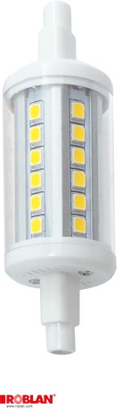 Lámpara LED R7S 78mm 5W de Roblan