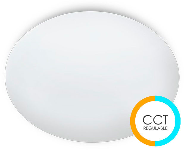 Plafón redondo SEVER tonalidad regulable de Cristal Record