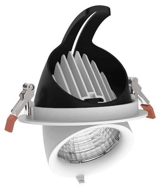 Downlight LED basculante DLC 40W de Roblan