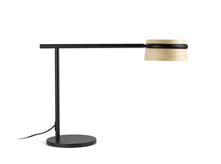 LOOP LED Lámpara sobremesa fresno con pinza de Faro