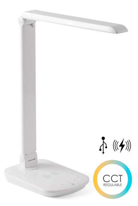 Lámpara sobremesa LED ANOUK CCT regulable carga inducción de Faro Barcelona