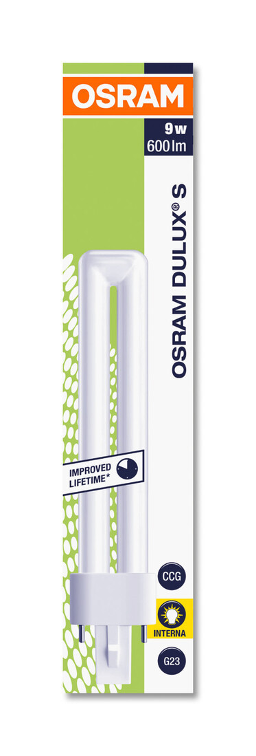 006000 CAJA LAMPARA DULUX S 2 PIN G23 9W 2700K OSRAM