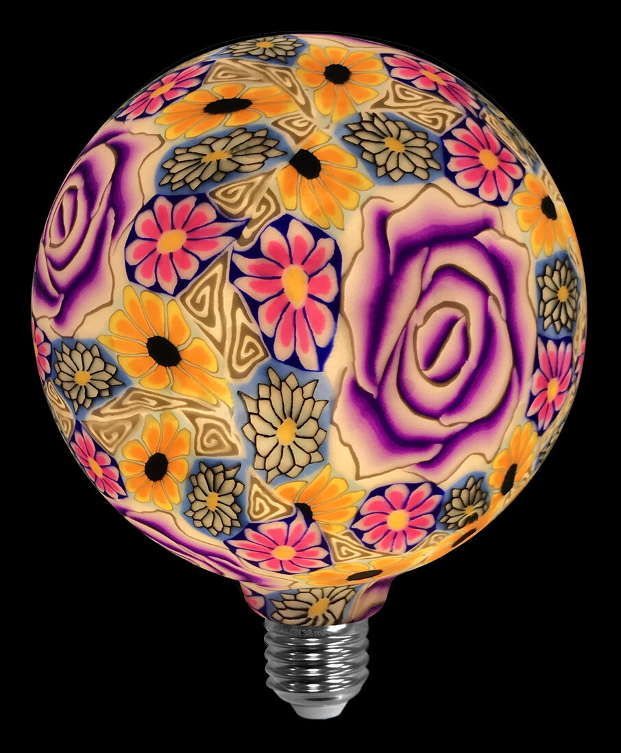 2601290 LAMPARA LED GLOBO ROSA PURPURA E27 4W 3000