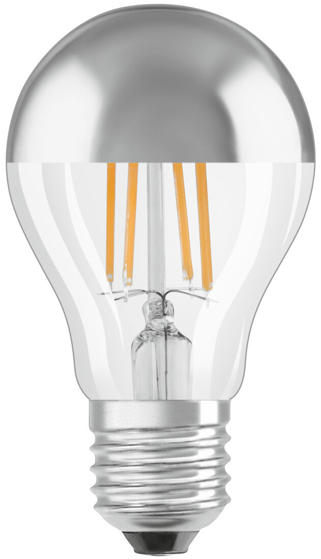 427860 LAMPARA STANDARD PLATA FIL LED E27 6,5W 2700K RETROFIT MIRROR OSRAM