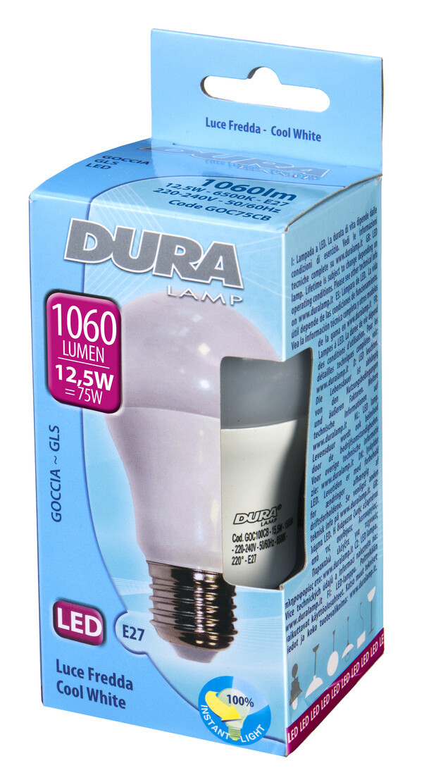GOC75CB LAMPARA STANDARD LED E27 12,5W 6500K DURAL