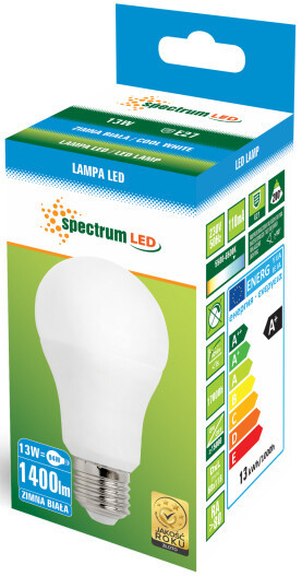 WOJ14102 LAMPARA STANDARD LED 13W E27 4000K SPECTR