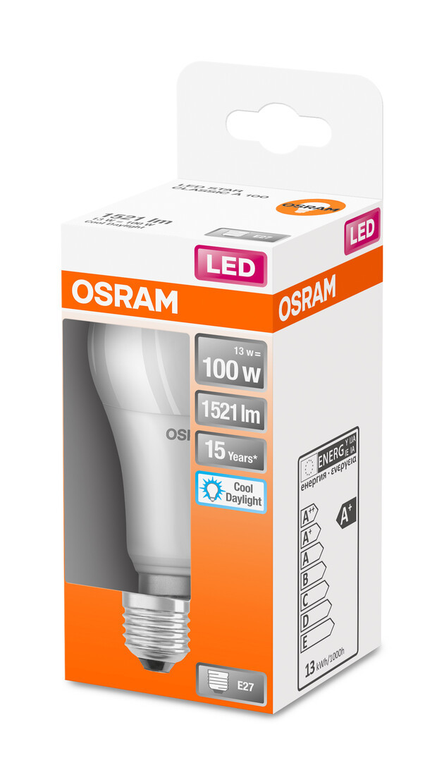 304277 LAMPARA STANDARD LED E27 13W 6500K STAR OSRAM