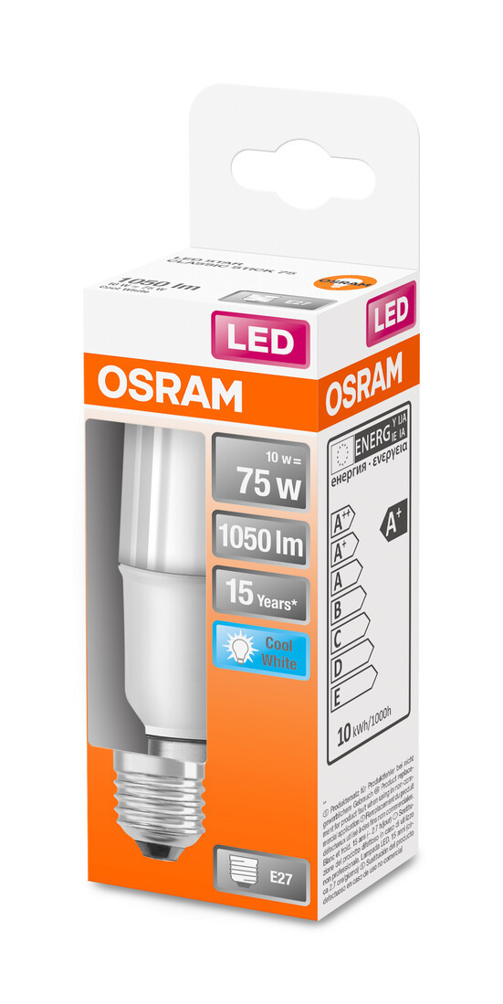 428485 LAMPARA TUBULAR STICK LED E27 10W 4000K STAR OSRAM
