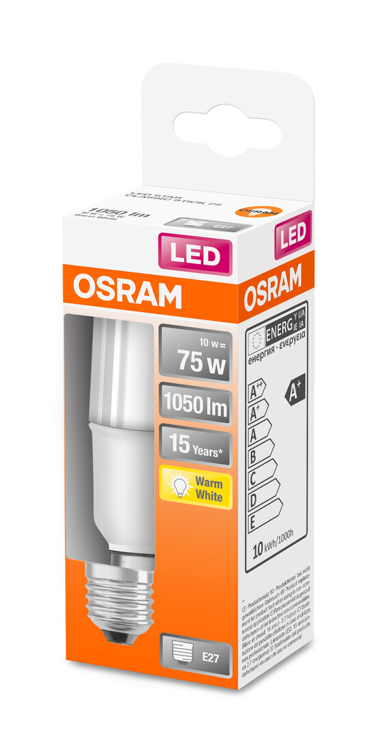 428461 LAMPARA TUBULAR STICK LED E27 10W 2700K STAR OSRAM