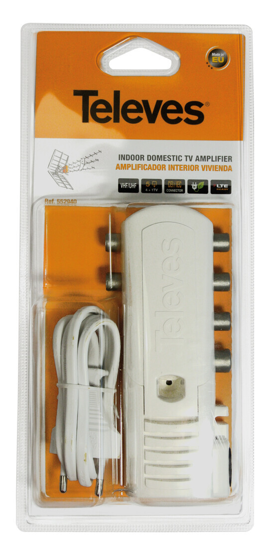 5529 AMPLIFICADOR VIVIENDA MATV. 1E-4S+TV