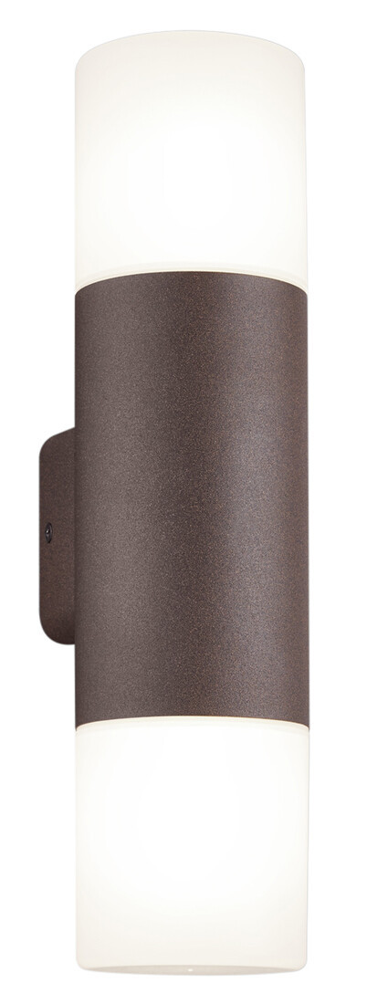 222260224 APLIQUE PARED ALUMINIO OXIDO HOOSIC 2xE27 IP44 TRIO