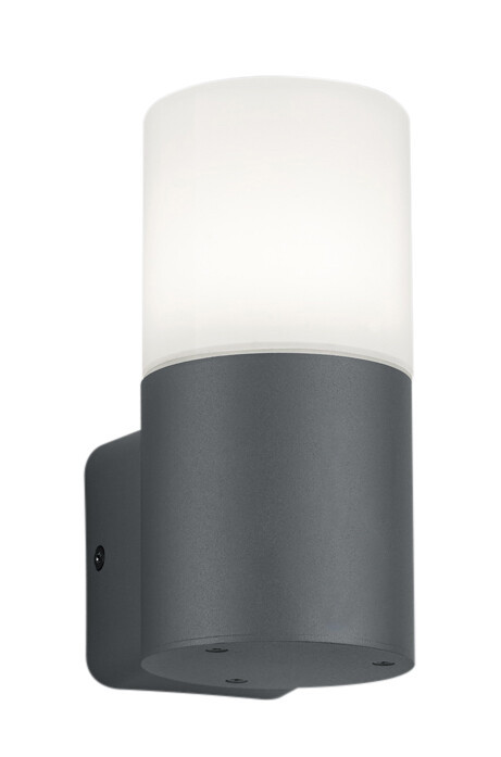 224060142 APLIQUE PARED ALUMINIO ANTRACITA HOOSIC E27 IP44 TRIO