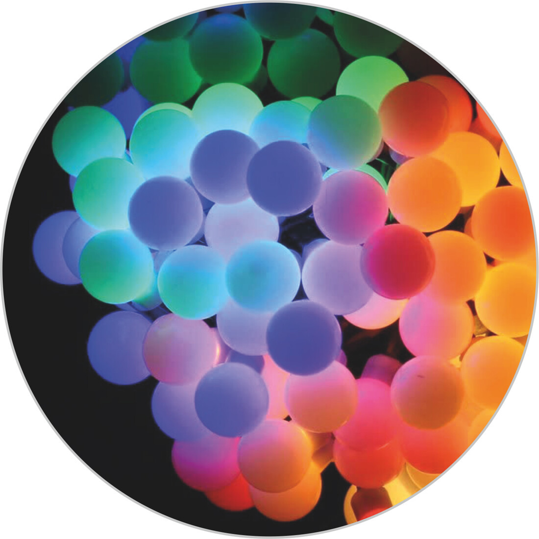 79.716/20/RGB 20m GUIRNALDA LED MINIBALL 3,6W RGB ELECTRO DH