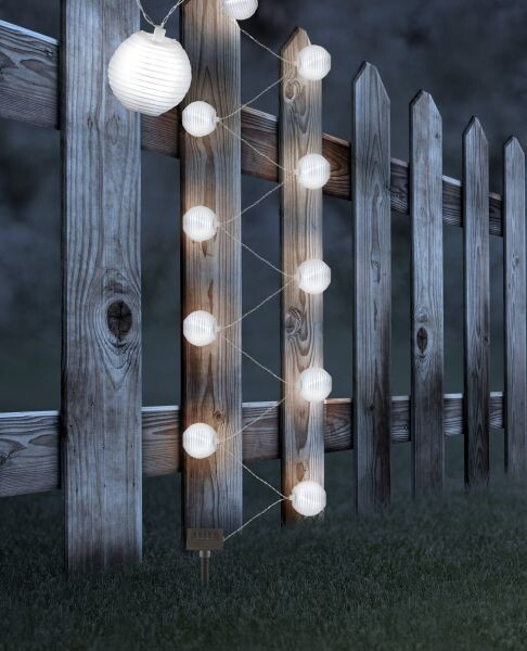 33971W 3m GUIRNALDA SOLAR 10 BOLAS 6000K IP44 GLOBO