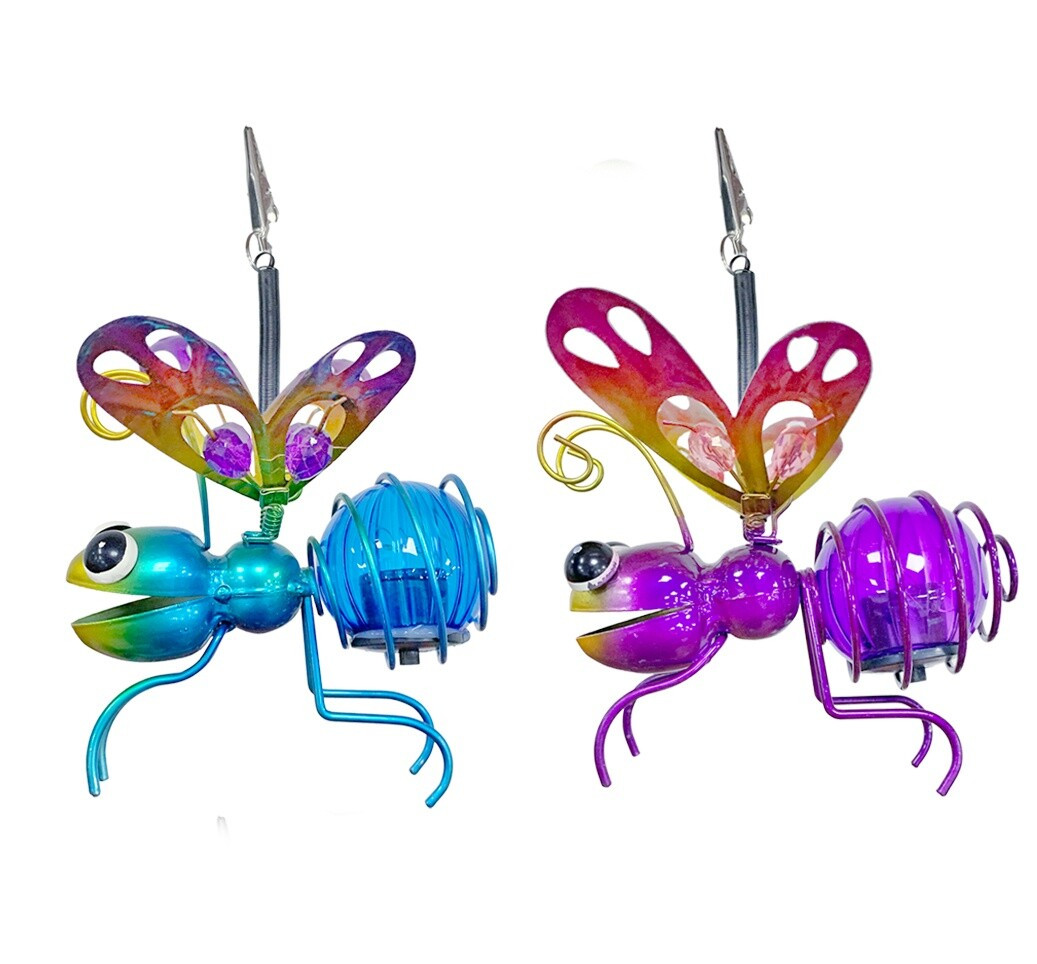 G2202 MARIPOSA SOLAR DECORATIVA METAL+PVC GALIX