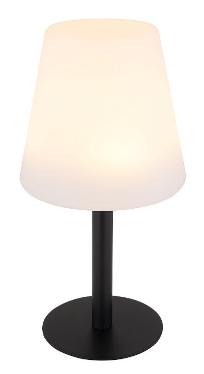 33894 LAMPARA SOLAR METAL NEGRO RGB BATERIA 1200mAh 3.7V 3000K IP44 GLOBO