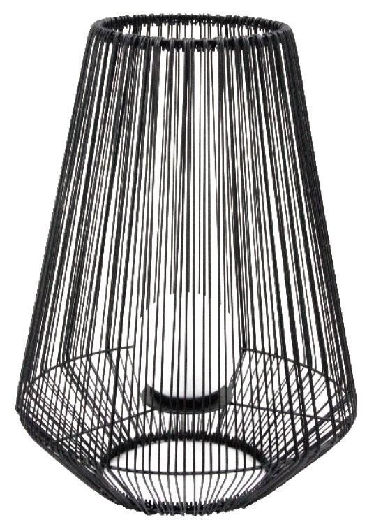 G2125/50 LAMPARA SOLAR JAULA 50cm C/BOLA METAL+POLIETILENO GALIX