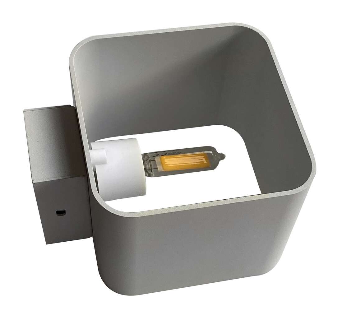 2076000 APLIQUE LED DE PARED CUADRADO BLANCO G9 4W 3000K
