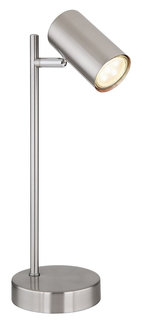 57910T LAMPARA SOBREMESA LED 1xGU10 5W 230V NIQUEL ROBBY GLOBO