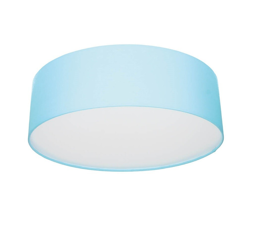 203600003 PLAFÓN TECHO DE TELA GEMENA 2XE27 CELESTE GSC