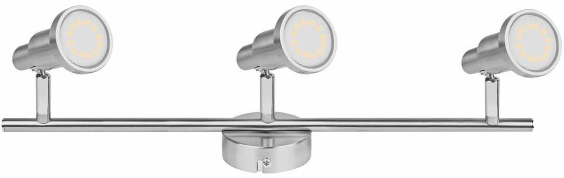 540569 REGLETA LED 3 FOCOS GU10 3W NIQUEL 2700K LEDVANCE