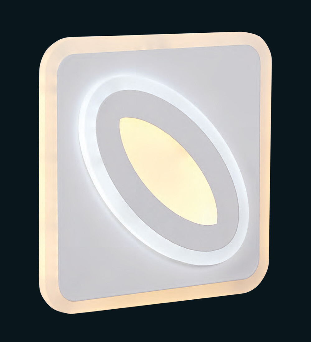 6017 PLAFON LED CUADRADO 39W REG METAL BLANCO