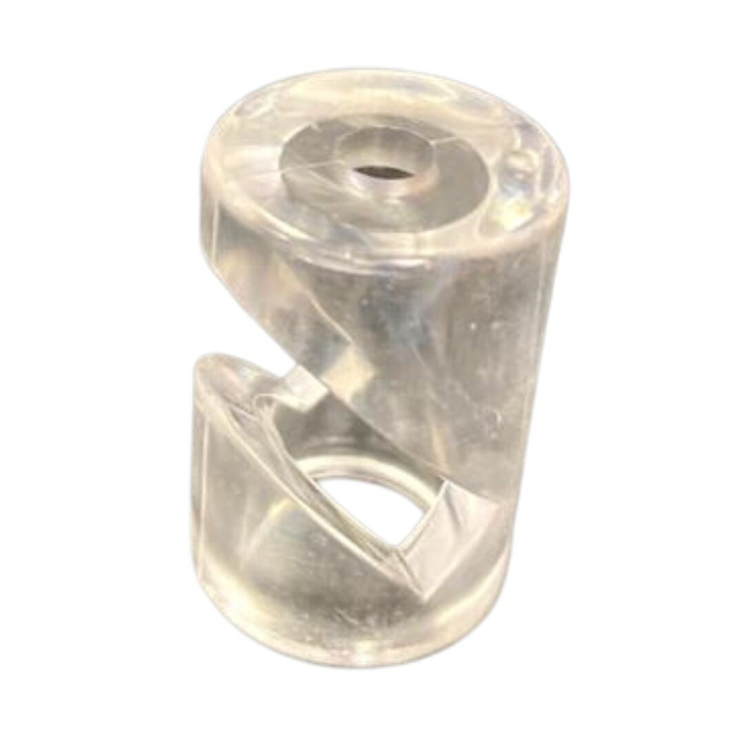 1400428-TR 5UD SUJETACABLES EN V TRANSPARENTE 30x20mm ELECTROBILSA