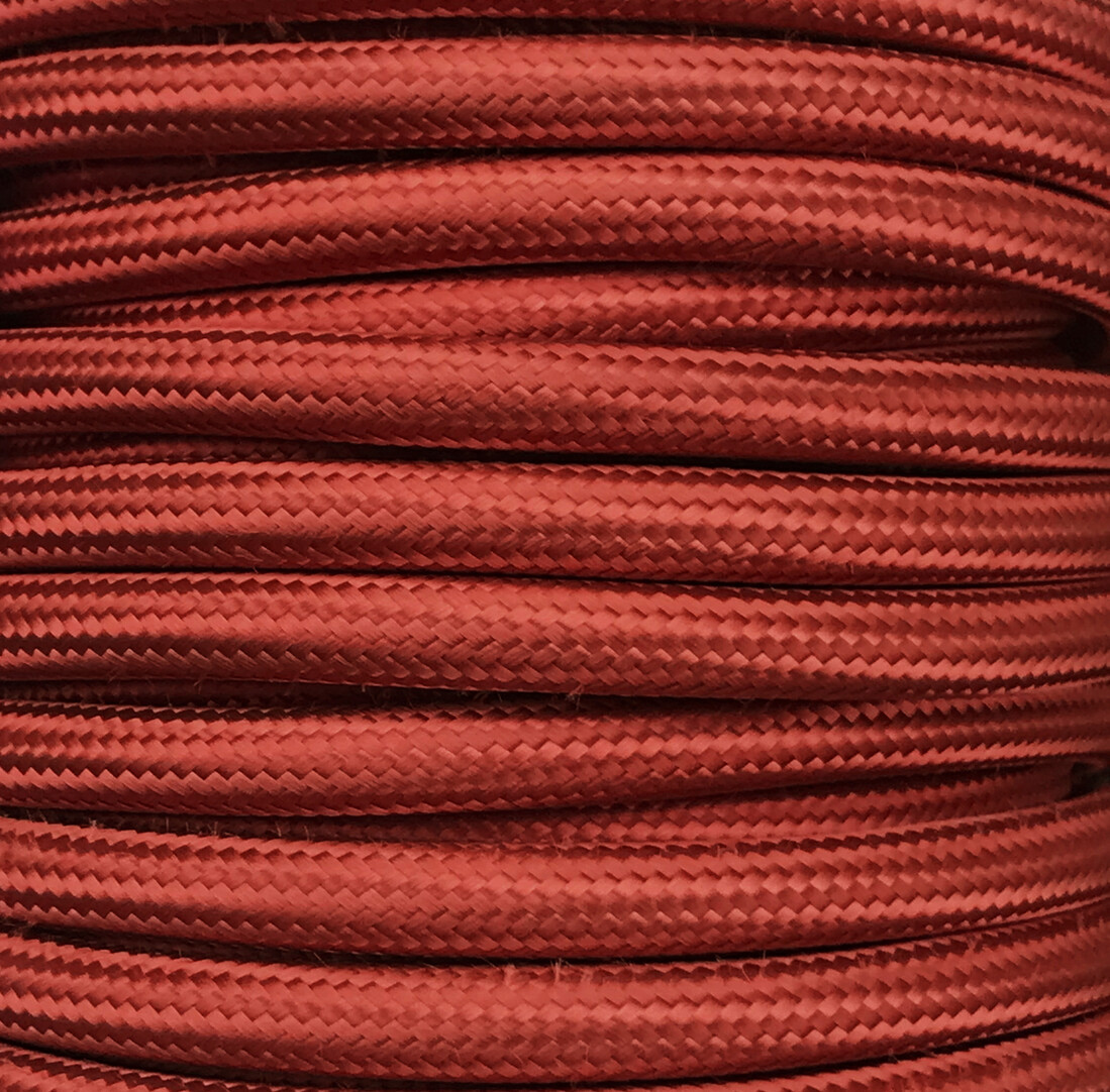 CIR62CTS26 15 MTS CABLE TEXTIL LISO GRANATE BRILLO