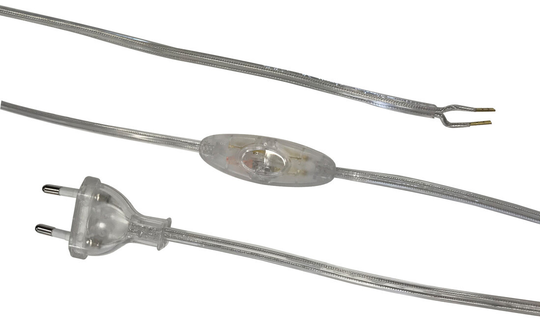 H038055 1,5m CONEXION CON INTERRUPTOR TRANSPAREN