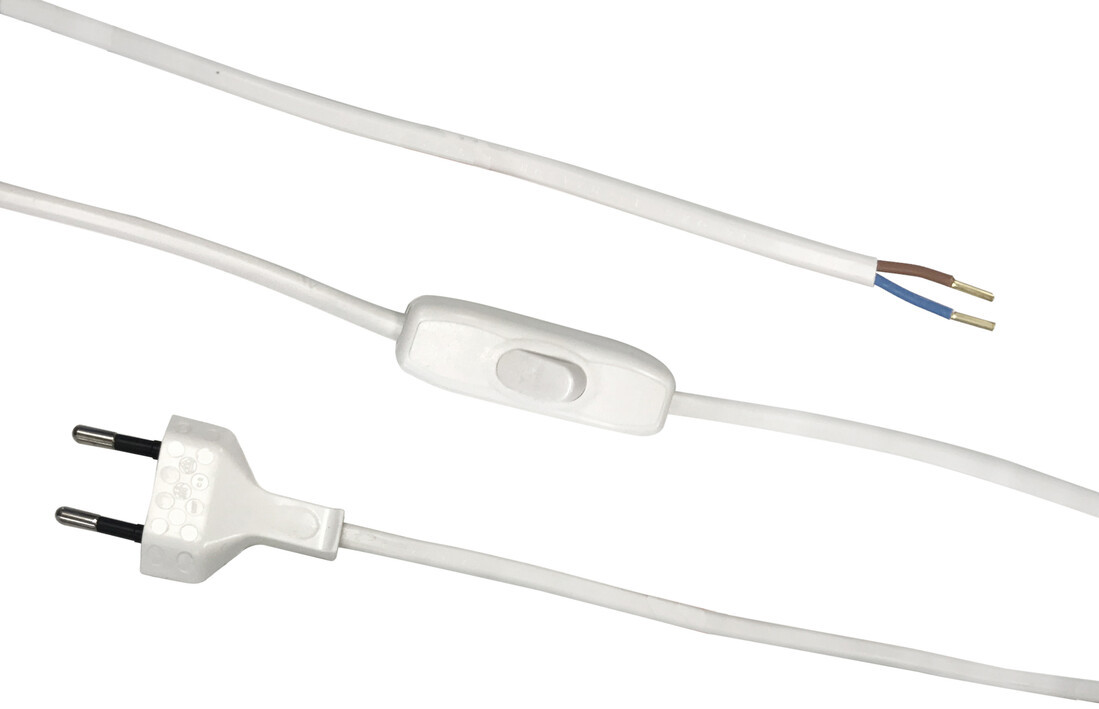 46023 1,5m CONEXION CON INTERRUPTOR BLANCO ALG