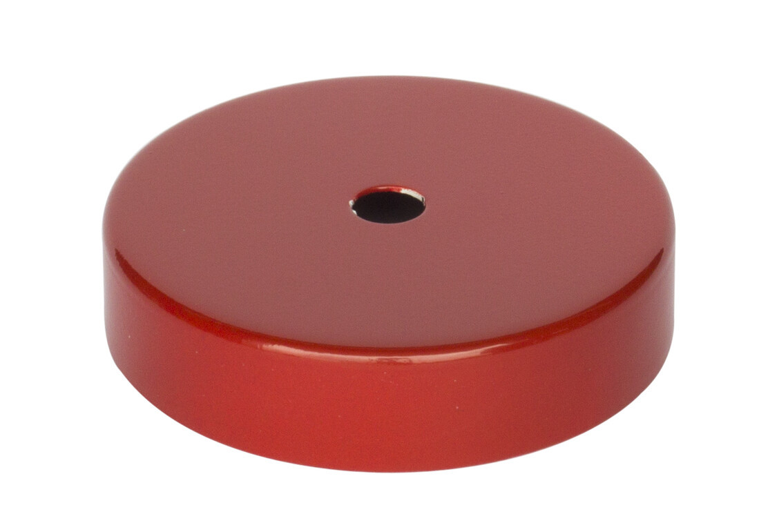 N296R FLORON DECORATIVO METALICO ROJO 80X20mm