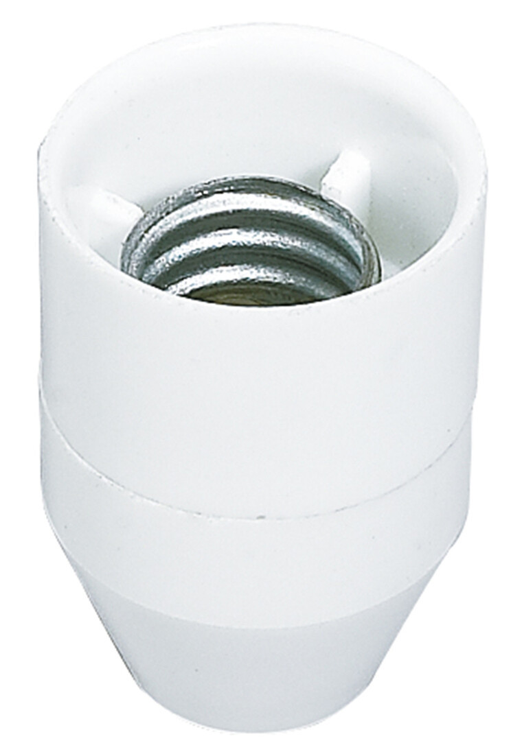 1200247 PORTALAMPARAS CONICO E14 BLANCO BAQUELITA