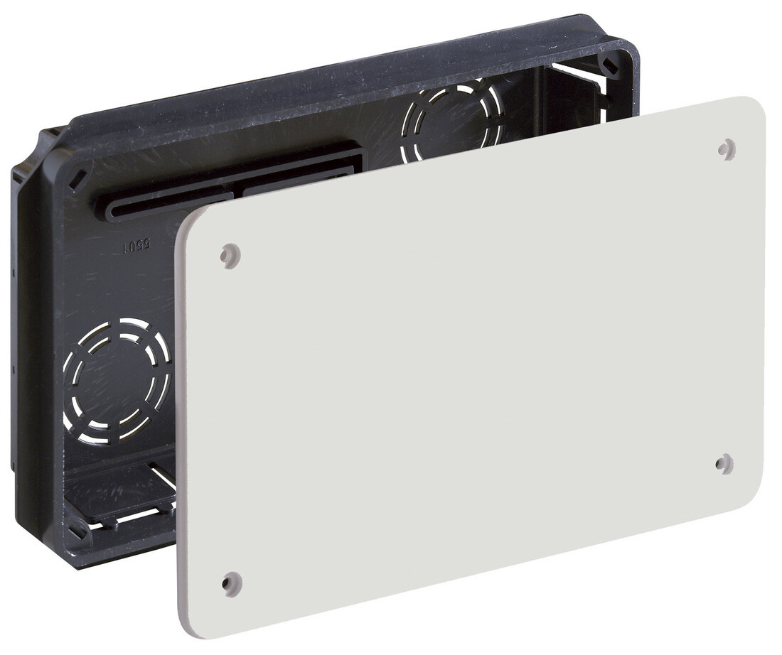 5501 CAJA EMPOTRAR C/TAPA C/TORNILLOS 170x100mm SO