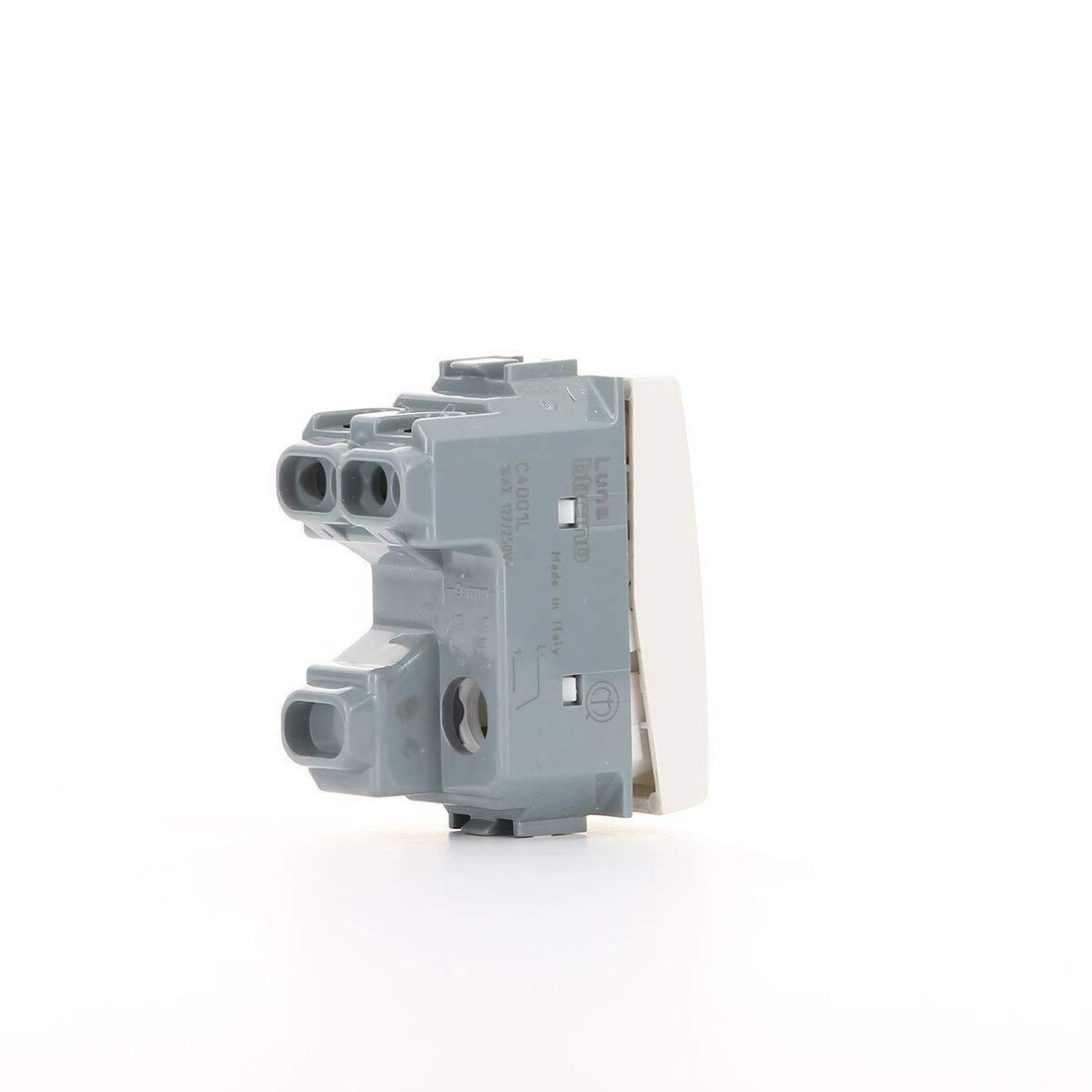C4001/L INTERRUPTOR 16A 1 MODULO BLANCO LUNA
