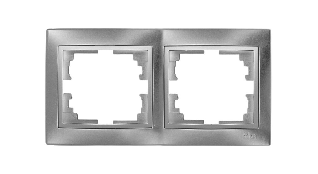 ERP72AU MARCO DE 2 ELEMENTOS PLATA SERIE EUROPA SOLERA