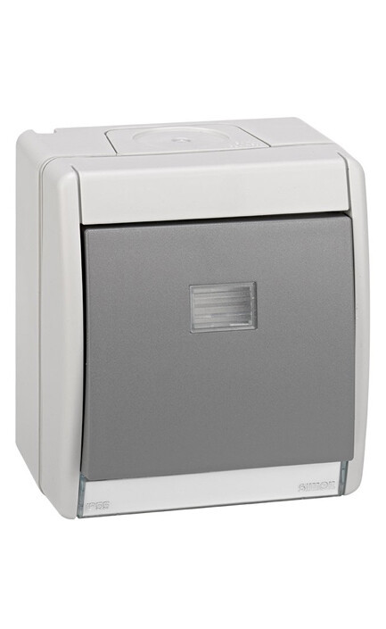 4490160-035 PULSADOR 10 A. CON LUMINOSO IP55