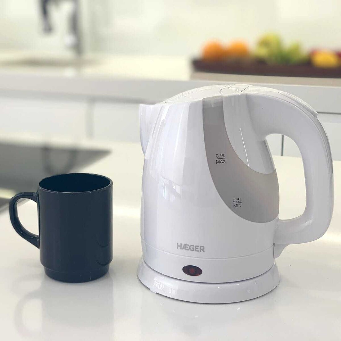 EK-13W.006B HERVIDOR ELECTRICO 0,9L 1300W BASE ROTATIVA LISBON HAEGER