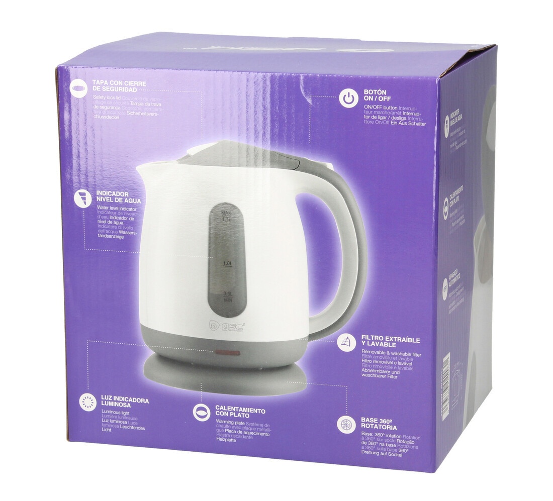 400010023 HERVIDOR DE AGUA KUPLA 1,7L 2200W GSC